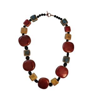 Stone And Beaded Necklace